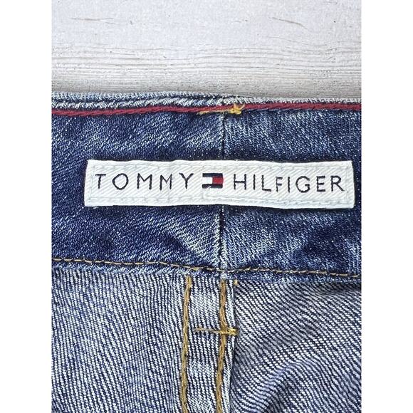 Tommy Hilfiger Jeans Women Size 6 2005 Flared Leg Leather Patch Stitched Pocket - Picture 6 of 12